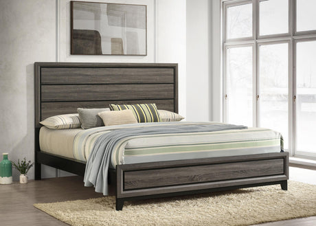 Coaster Watson Wood California King Panel Bed Grey Oak