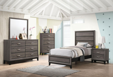 Coaster Watson 5-piece Twin Bedroom Set Grey Oak