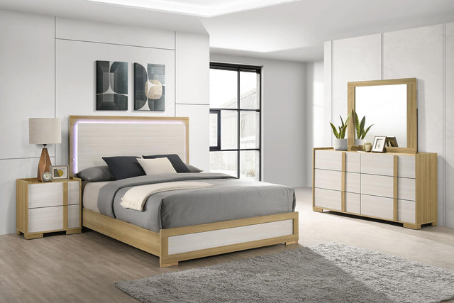 Coaster Hyland 4-piece Eastern King Bedroom Set Natural
