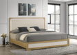 Coaster Hyland Eastern King Panel Bed LED Headboard Natural