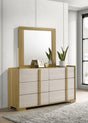 Coaster Hyland 6-drawer Dresser with Mirror Natural