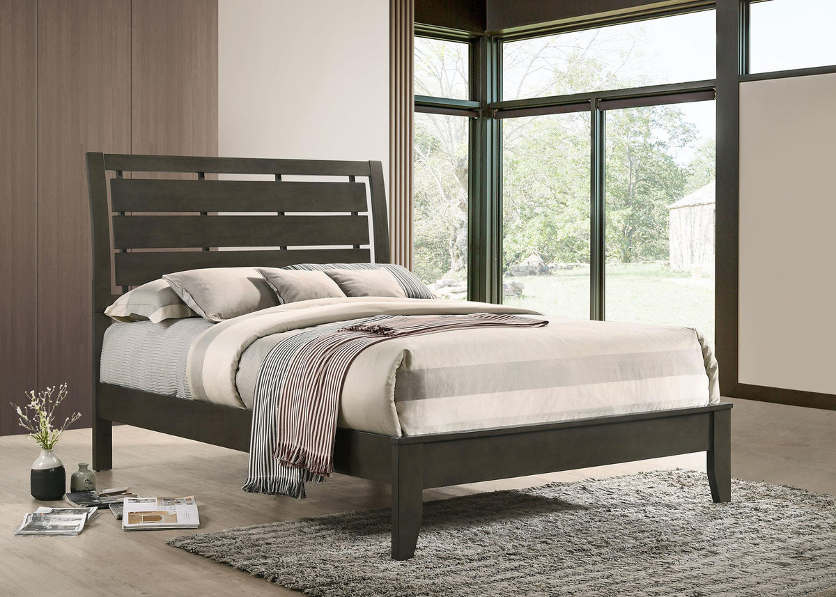 Coaster Serenity Wood Full Panel Bed Mod Grey