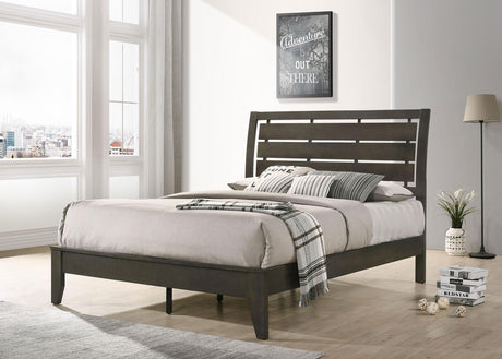 Coaster Serenity Wood Eastern King Panel Bed Mod Grey