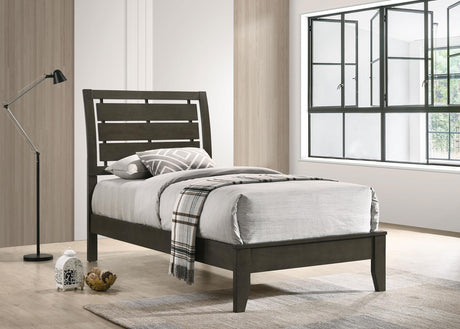Coaster Serenity Wood Twin Panel Bed Mod Grey