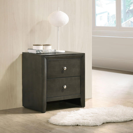 Coaster Serenity 2-drawer Nightstand Mod Grey