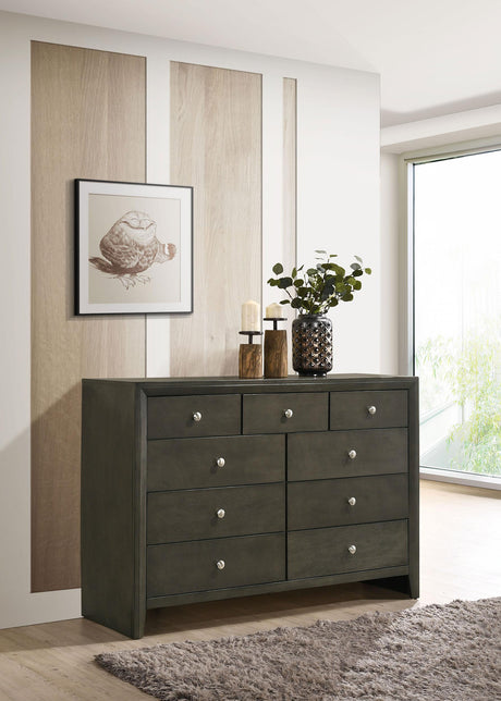 Coaster Serenity 9-drawer Dresser Mod Grey
