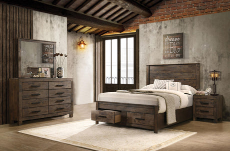 Coaster Woodmont 4-piece Eastern King Bedroom Set Golden Brown