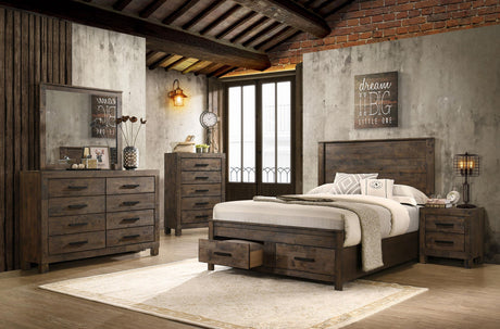 Coaster Woodmont 5-piece California King Bedroom Set Golden Brown
