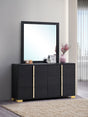 Coaster Marceline 6-drawer Dresser with Mirror Black