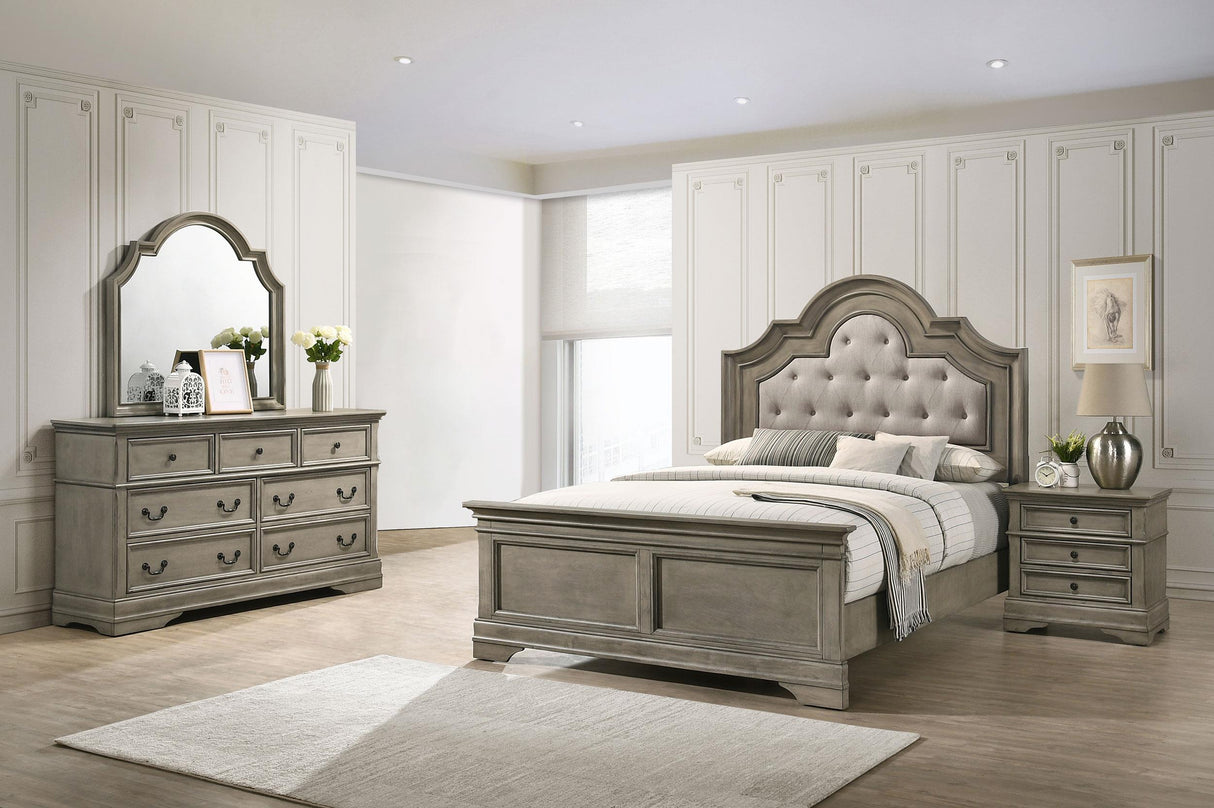 Coaster Manchester 4-piece Queen Bedroom Set Wheat Brown