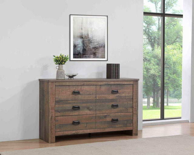 Coaster Frederick 6-drawer Dresser Weathered Oak