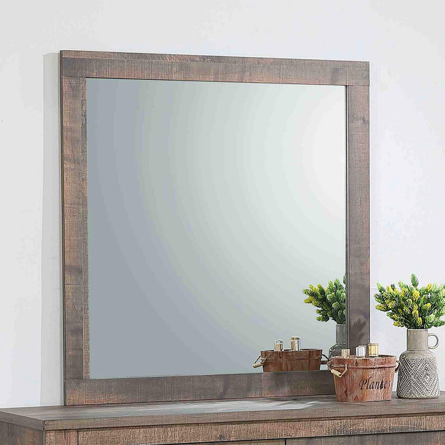 Coaster Frederick Dresser Mirror Weathered Oak