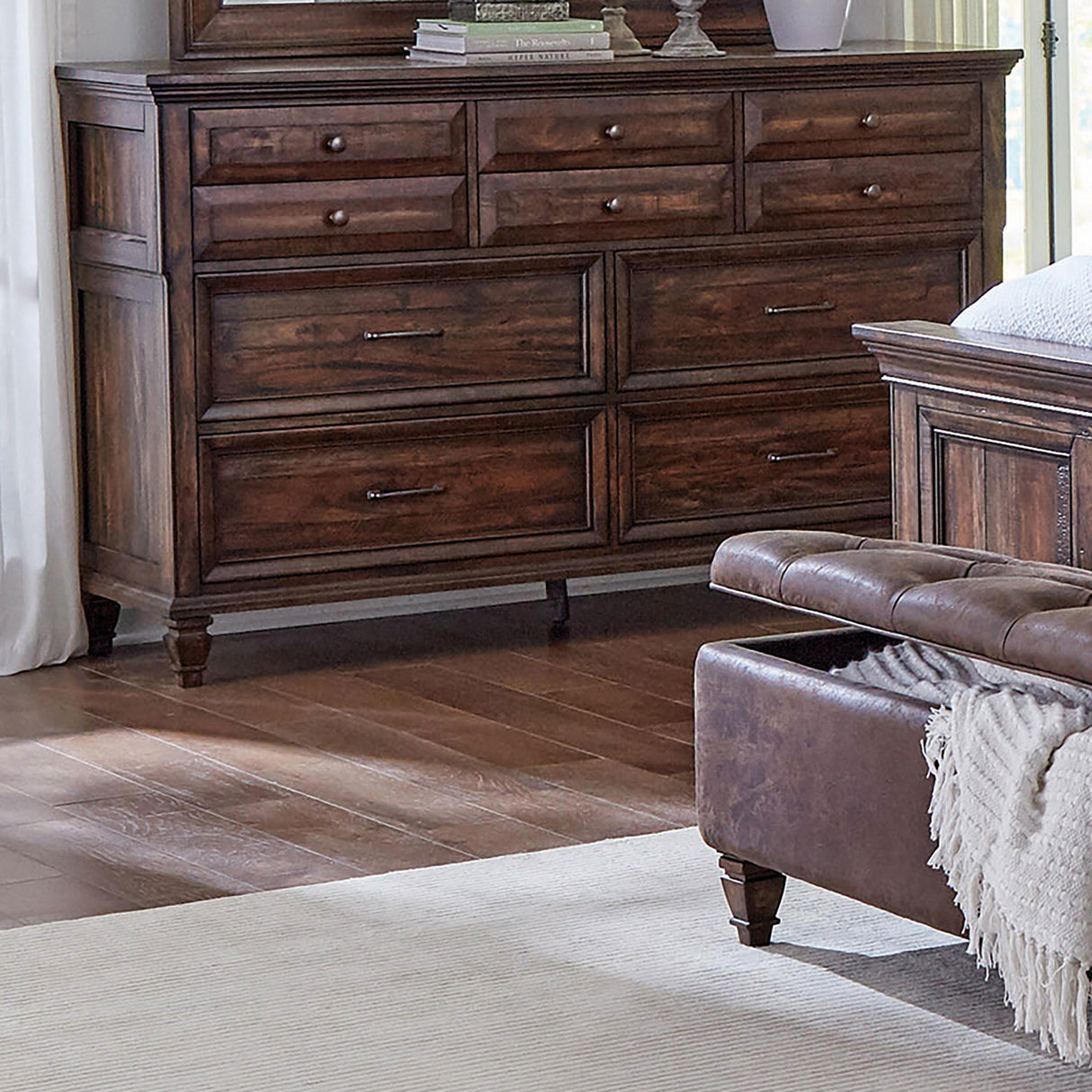 Coaster Avenue 8-drawer Dresser Weathered Burnished Brown