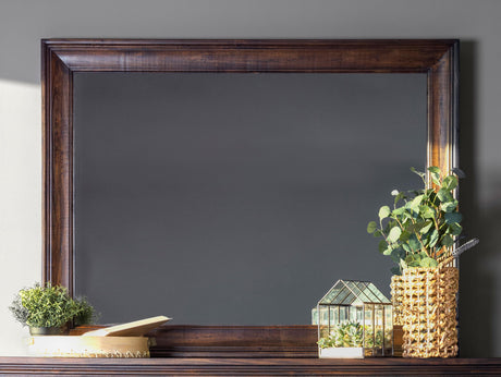 Coaster Avenue Dresser Mirror Weathered Burnished Brown