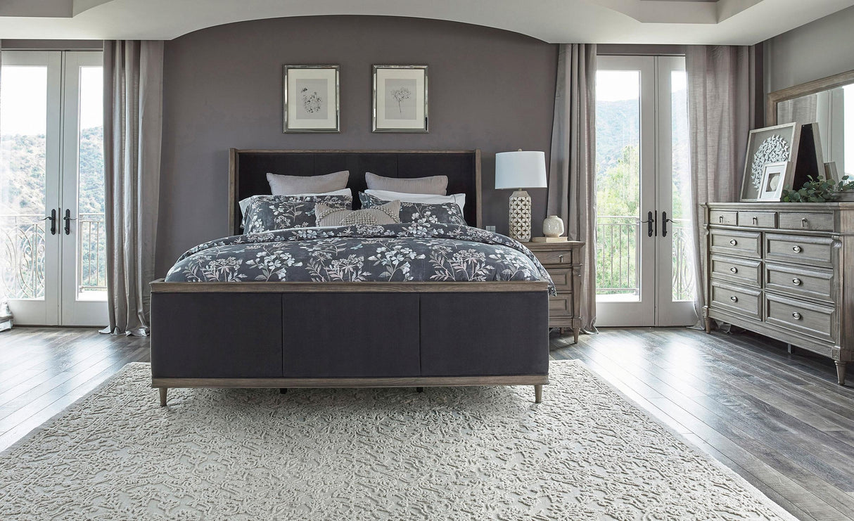 Coaster Alderwood 4-piece Queen Bedroom Set French Grey