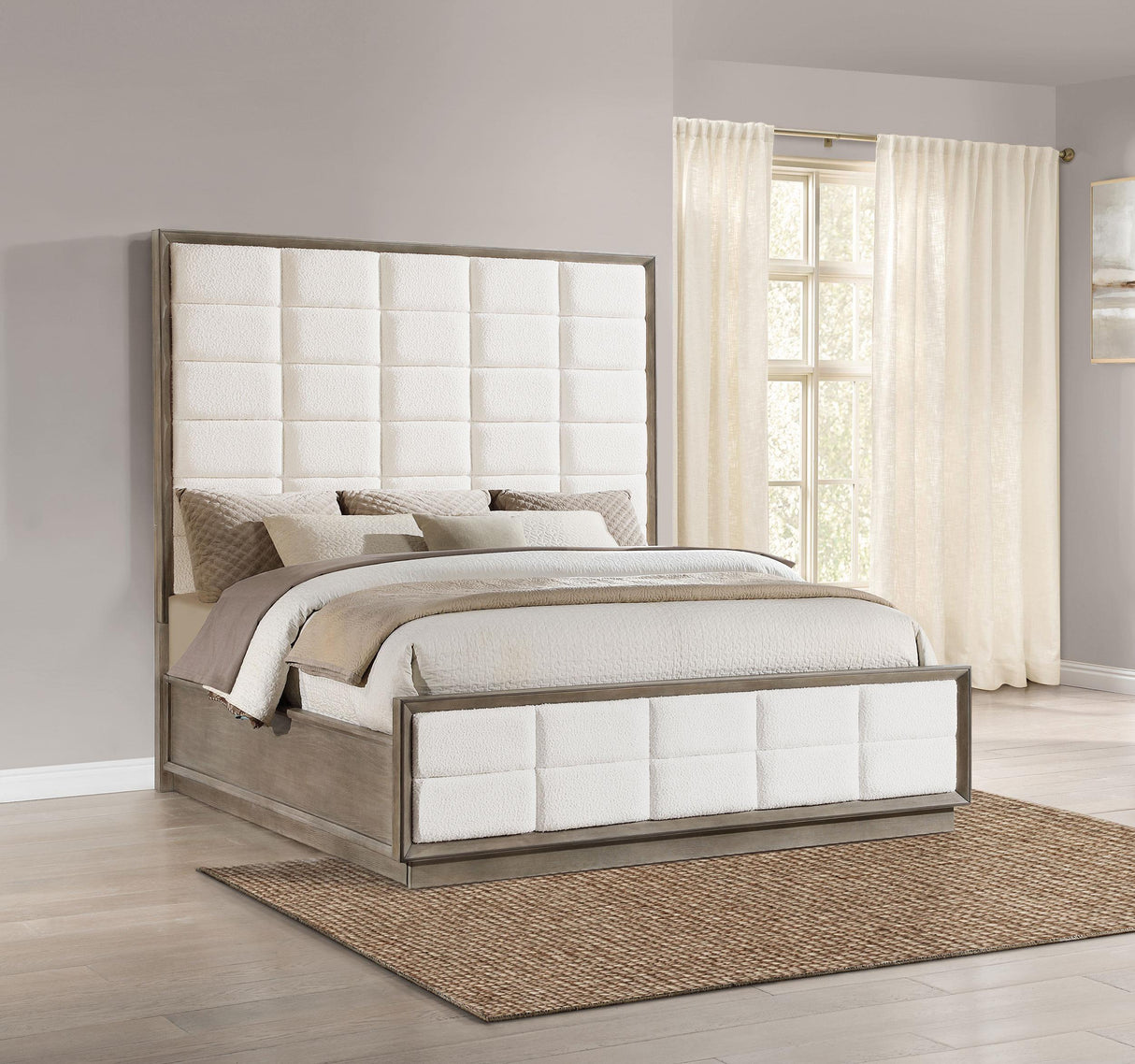 Coaster Durango 77-inch Eastern King Panel Bed Washed Oak