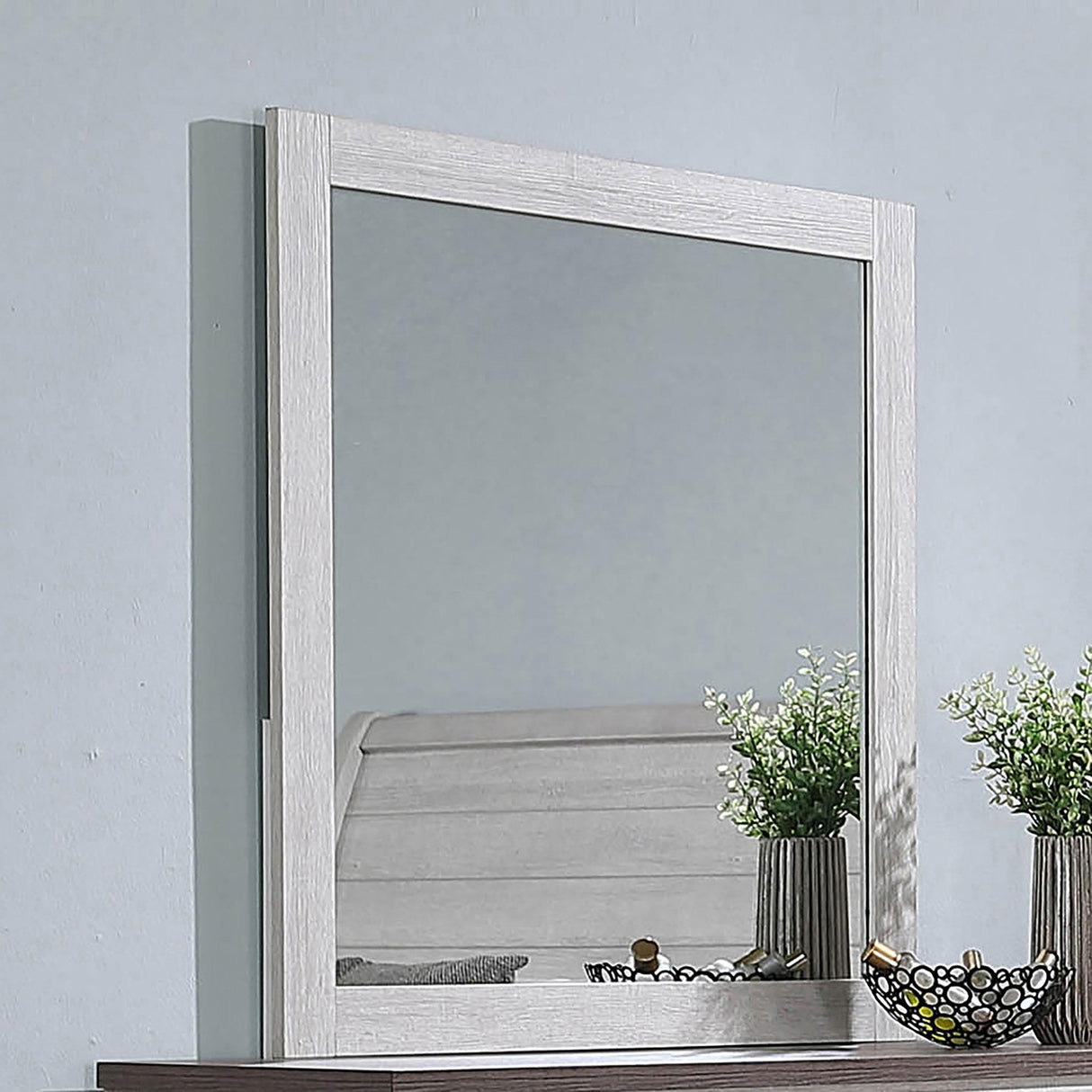 Coaster Stillwood Dresser Mirror Vintage Linen