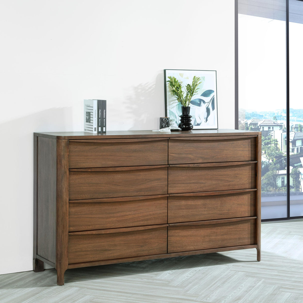 Coaster Maderia 8-drawer Dresser Cabinet Walnut