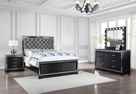Coaster Cappola 4-piece Eastern King Bedroom Set Black