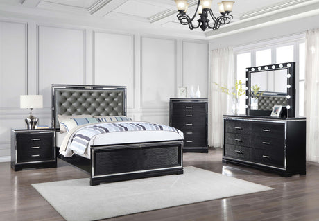 Coaster Cappola 5-piece Eastern King Bedroom Set Black