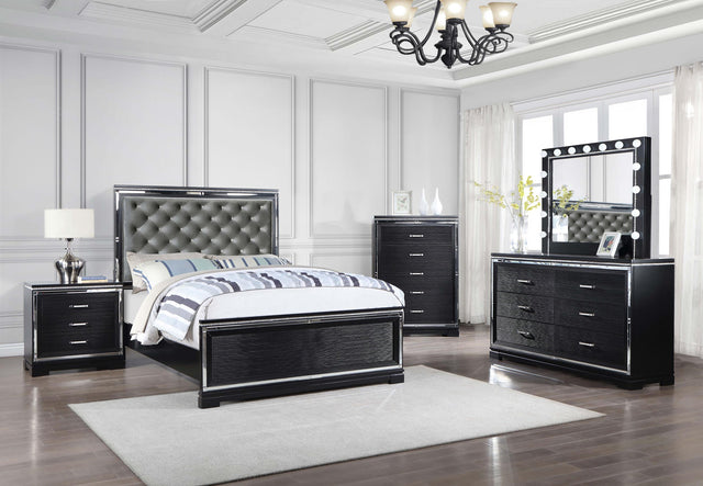 Coaster Cappola 5-piece Eastern King Bedroom Set Black