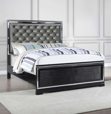 Coaster Cappola Wood Eastern King Panel Bed Black