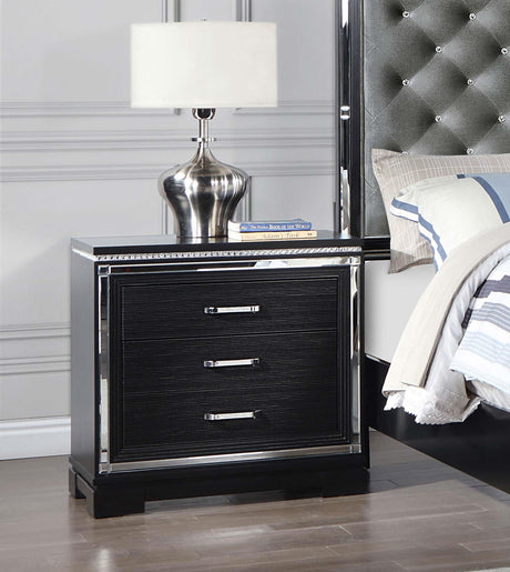 Coaster Cappola 2-drawer Nightstand Black
