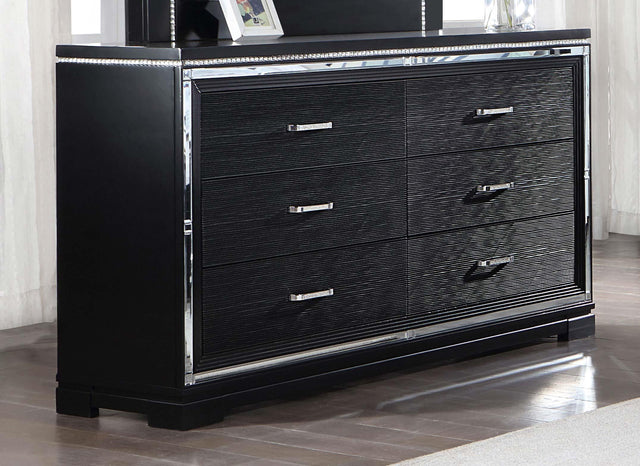 Coaster Cappola 6-drawer Dresser Black