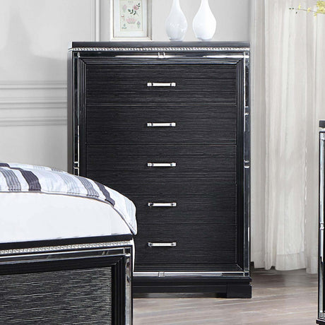 Coaster Cappola 5-drawer Bedroom Chest Black