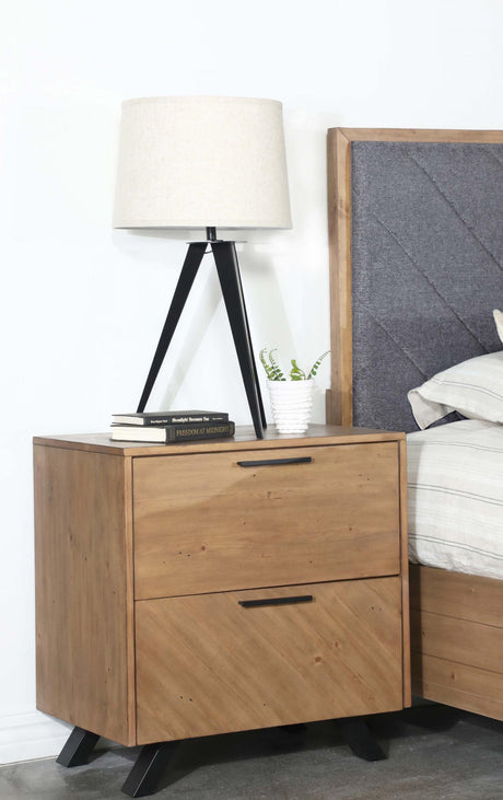 Coaster Taylor 2-drawer Nightstand Light Honey Brown