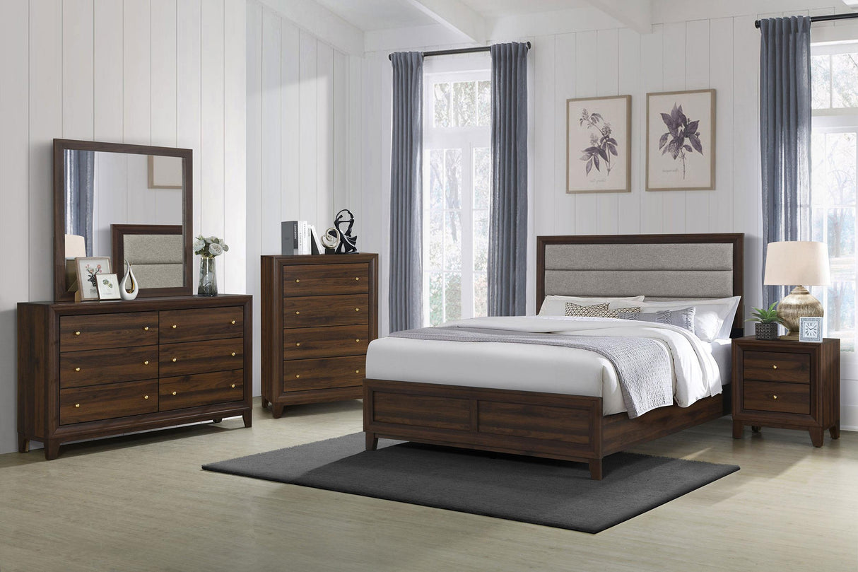 Coaster Welsley 5-piece Eastern King Bedroom Set Walnut