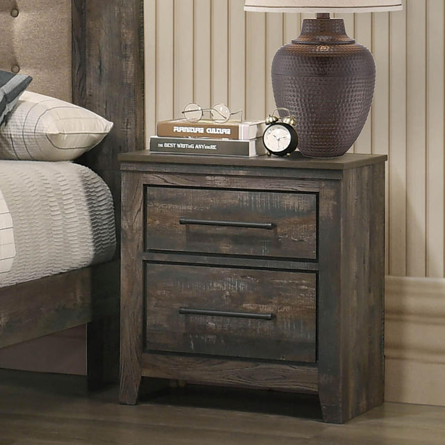 Coaster Ridgedale 2-drawer Nightstand Weathered Brown