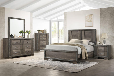 Coaster Janine 5-piece Eastern King Bedroom Set Grey