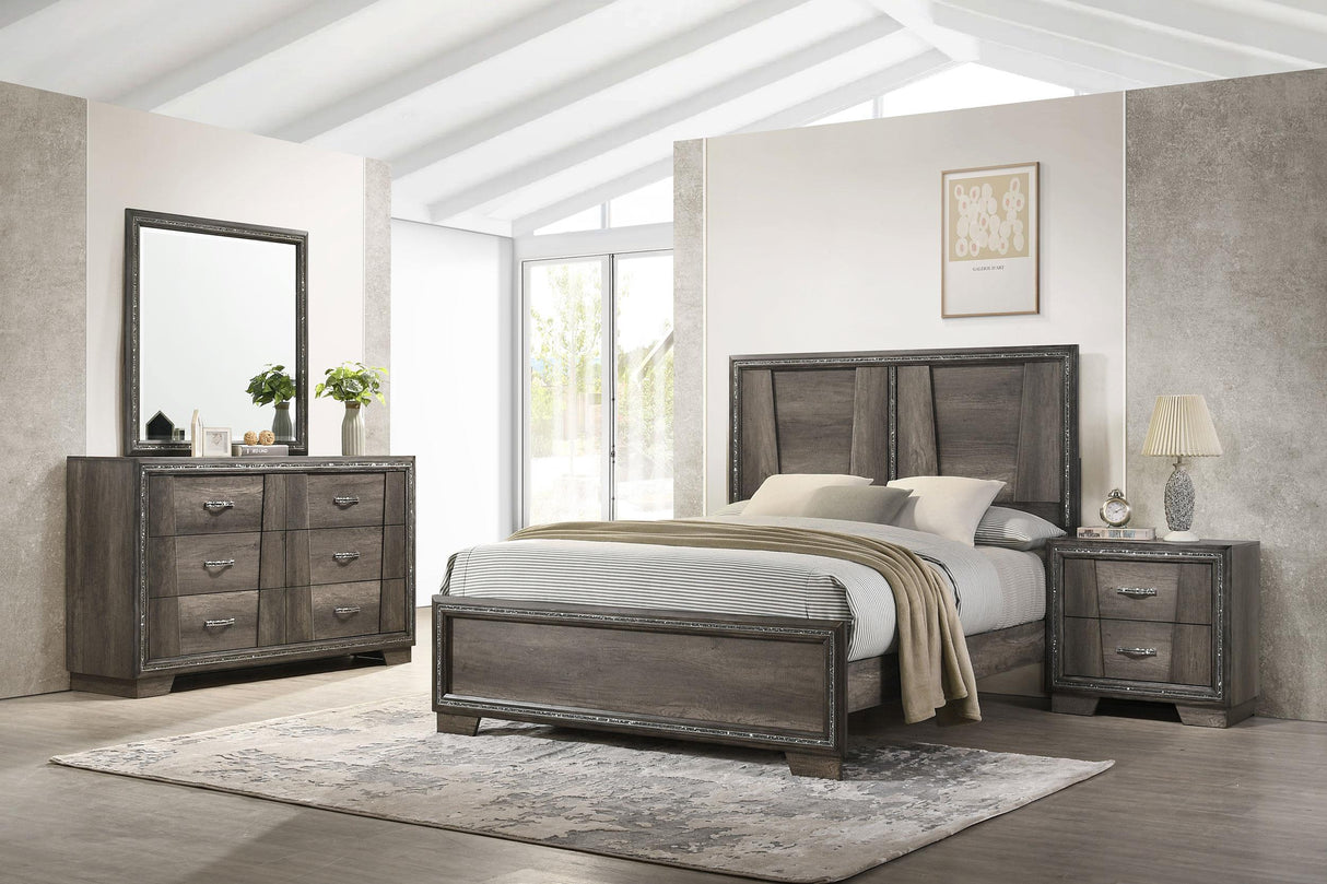Coaster Janine 4-piece Queen Bedroom Set Grey
