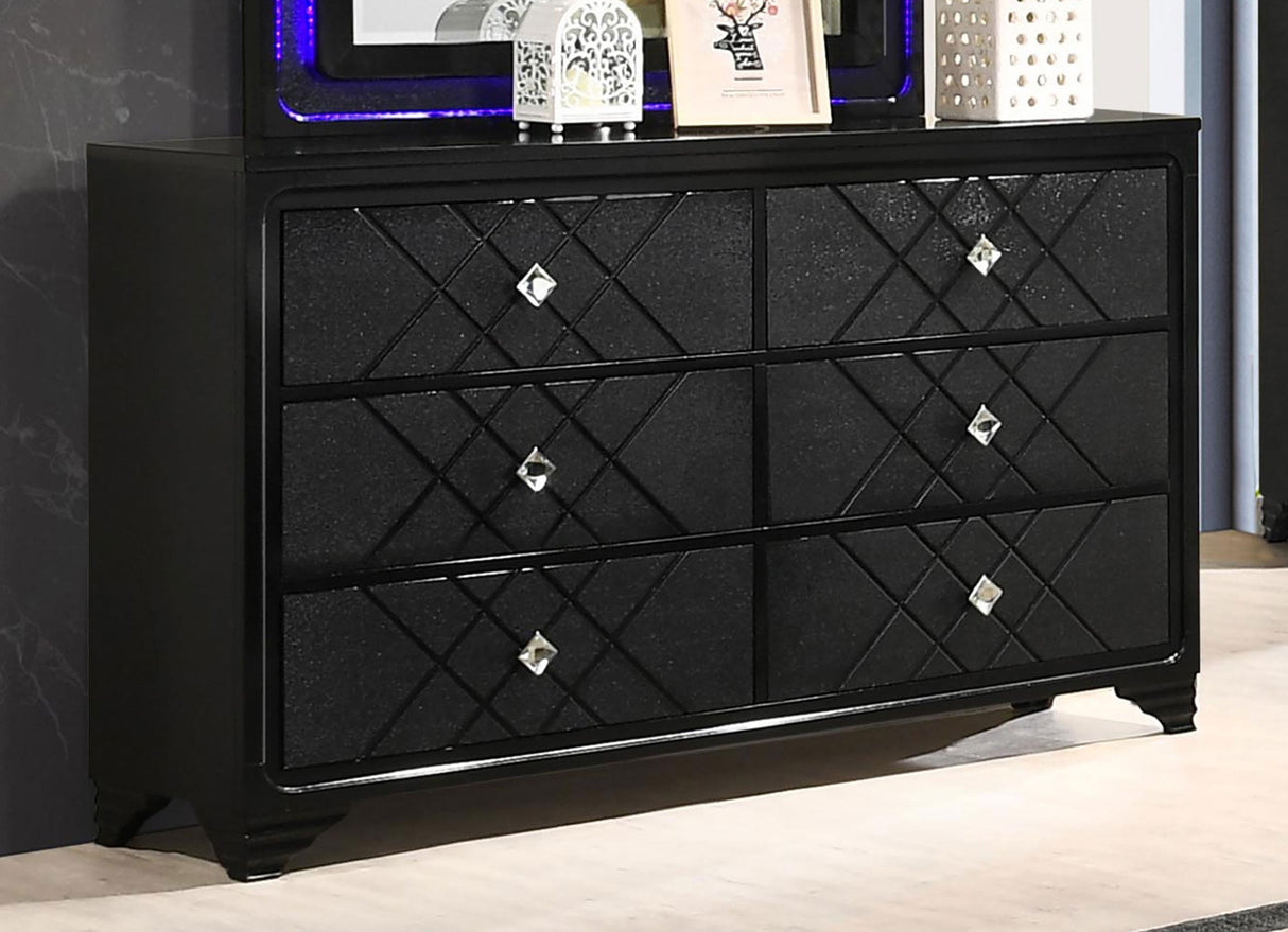 Coaster Penelope 6-drawer Dresser Midnight Star
