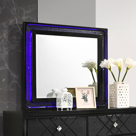 Coaster Penelope Dresser Mirror Midnight Star