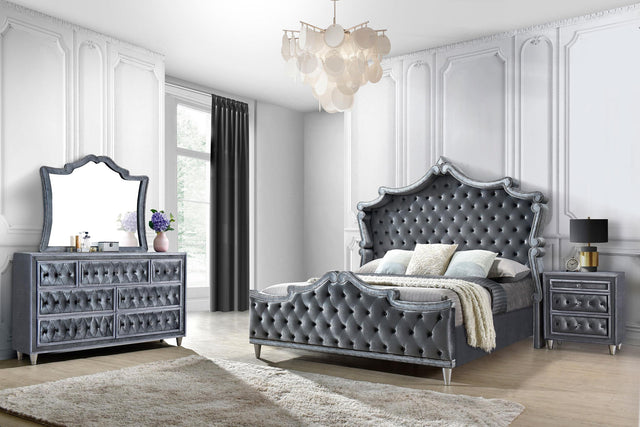 Coaster Antonella 4-piece Eastern King Bedroom Set Grey