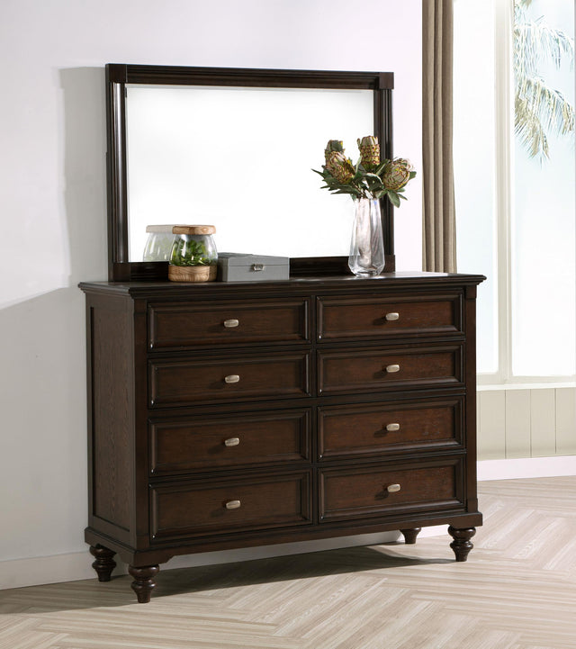 Coaster Andover 8-drawer Dresser and Mirror Dark Oak