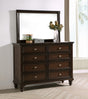 Coaster Andover 8-drawer Dresser and Mirror Dark Oak