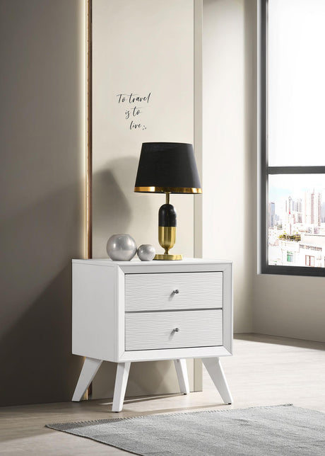 Coaster Janelle 2-drawer Nightstand White
