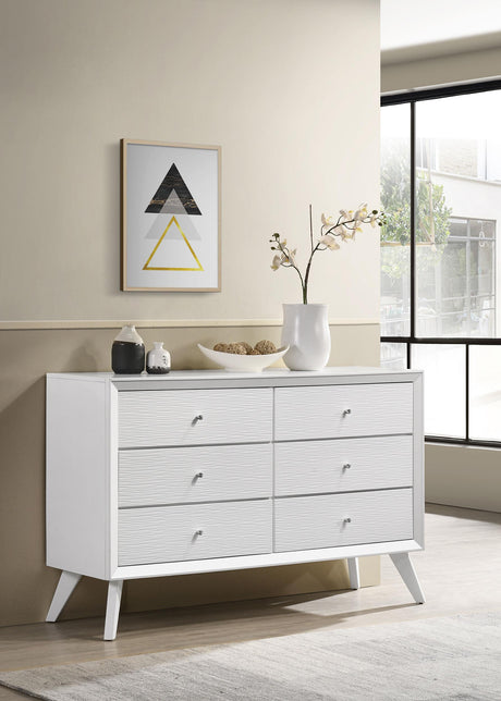 Coaster Janelle 6-drawer Dresser White
