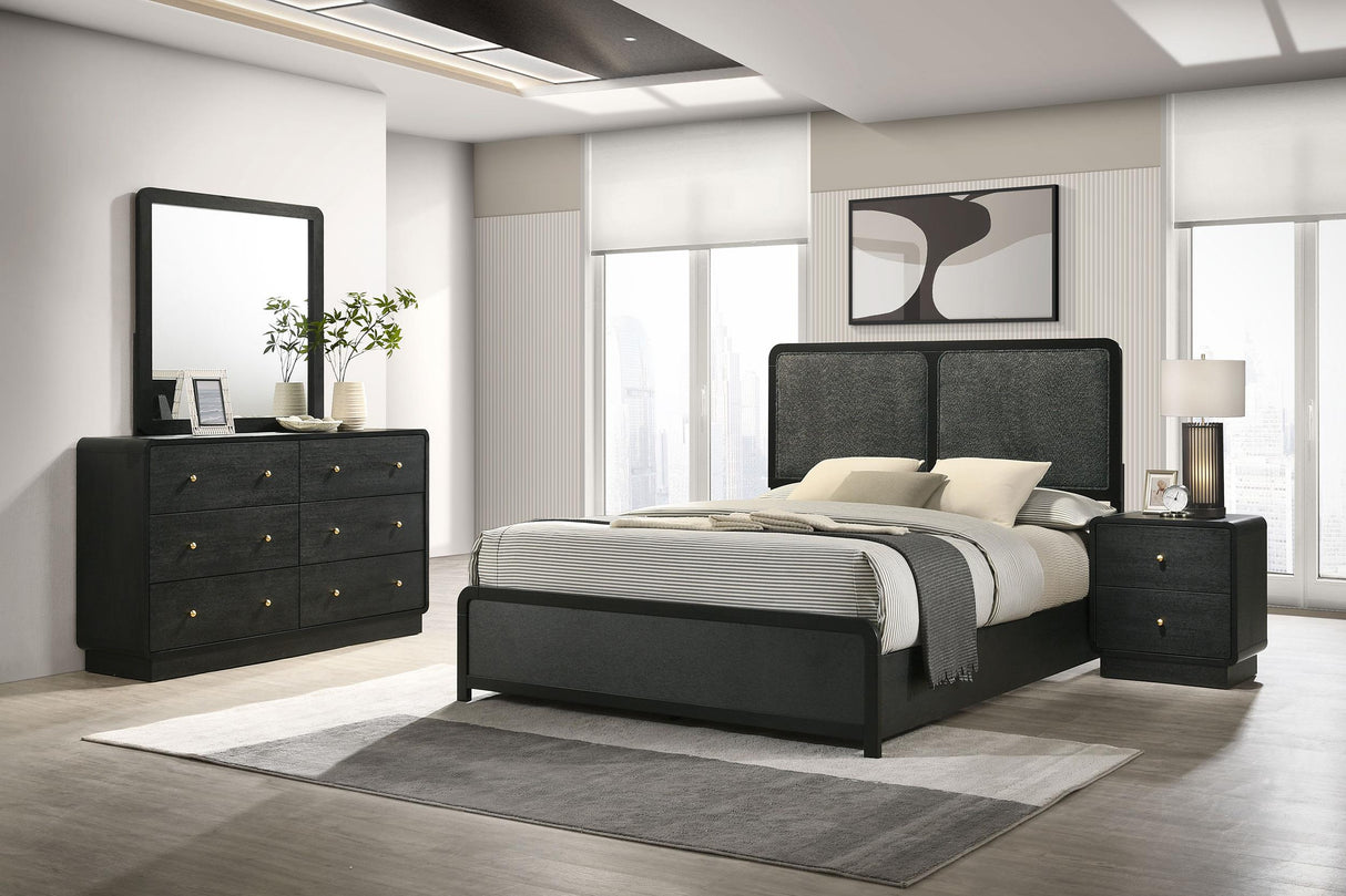 Coaster Cavelle 4-piece Eastern King Bedroom Set Black