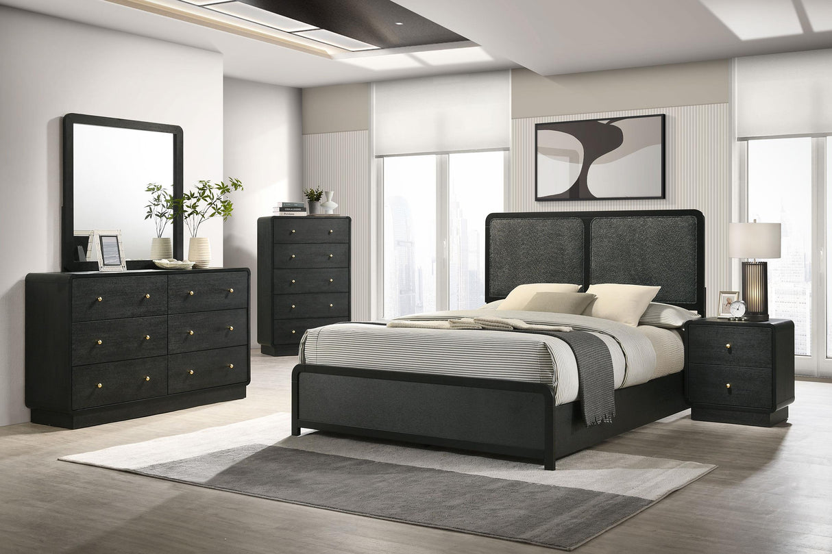 Coaster Cavelle 5-piece Eastern King Bedroom Set Black