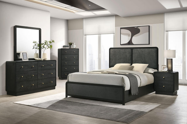 Coaster Cavelle 5-piece Eastern King Bedroom Set Black