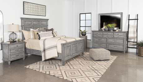Coaster Avenue 4-piece California King Bedroom Set Weathered Grey