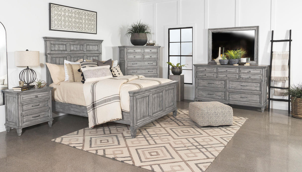 Coaster Avenue 5-piece California King Bedroom Set Weathered Grey