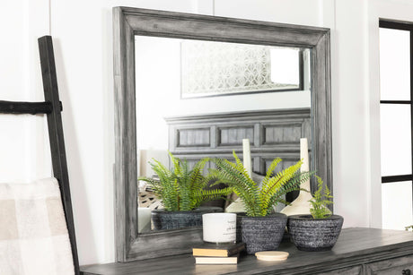 Coaster Avenue Dresser Mirror Weathered Grey