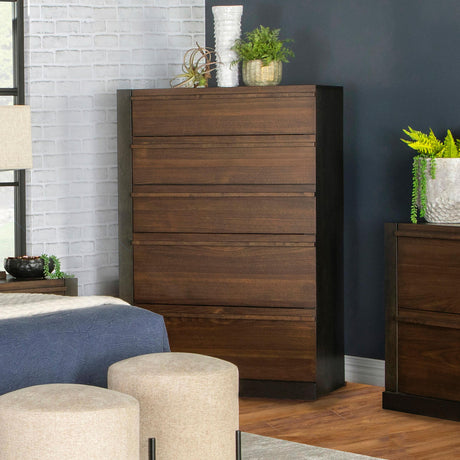 Coaster Azalia 5-drawer Bedroom Chest Walnut