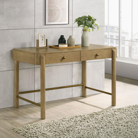 Coaster Arini 2-drawer Vanity Desk Makeup Table Sand Wash