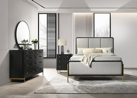 Coaster Arini 4-piece Eastern King Bedroom Set Black and Grey